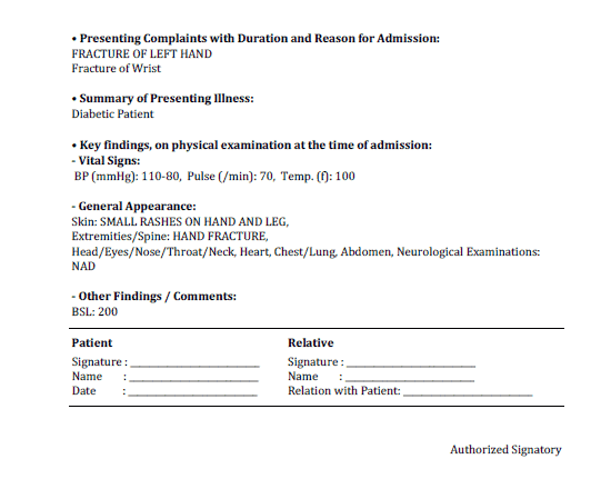 Admission Record 2 Hospital Management System