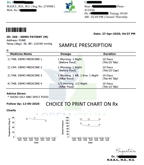 Prescription Format English Rx